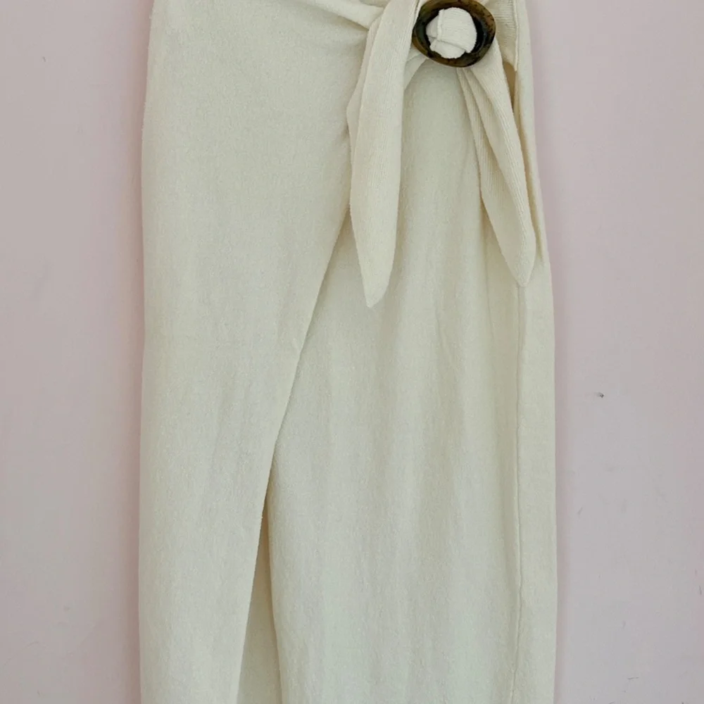 Terry Knit Wrap Skirt - Picture 4 of 4